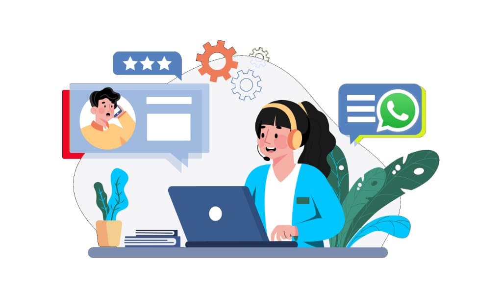 Support and ticketing illustration